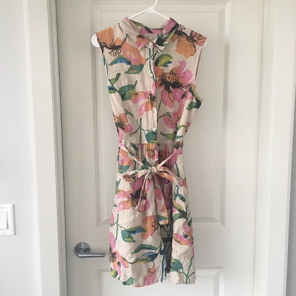 Marisa & Marie linen Floral dress - Picture 3 of 4